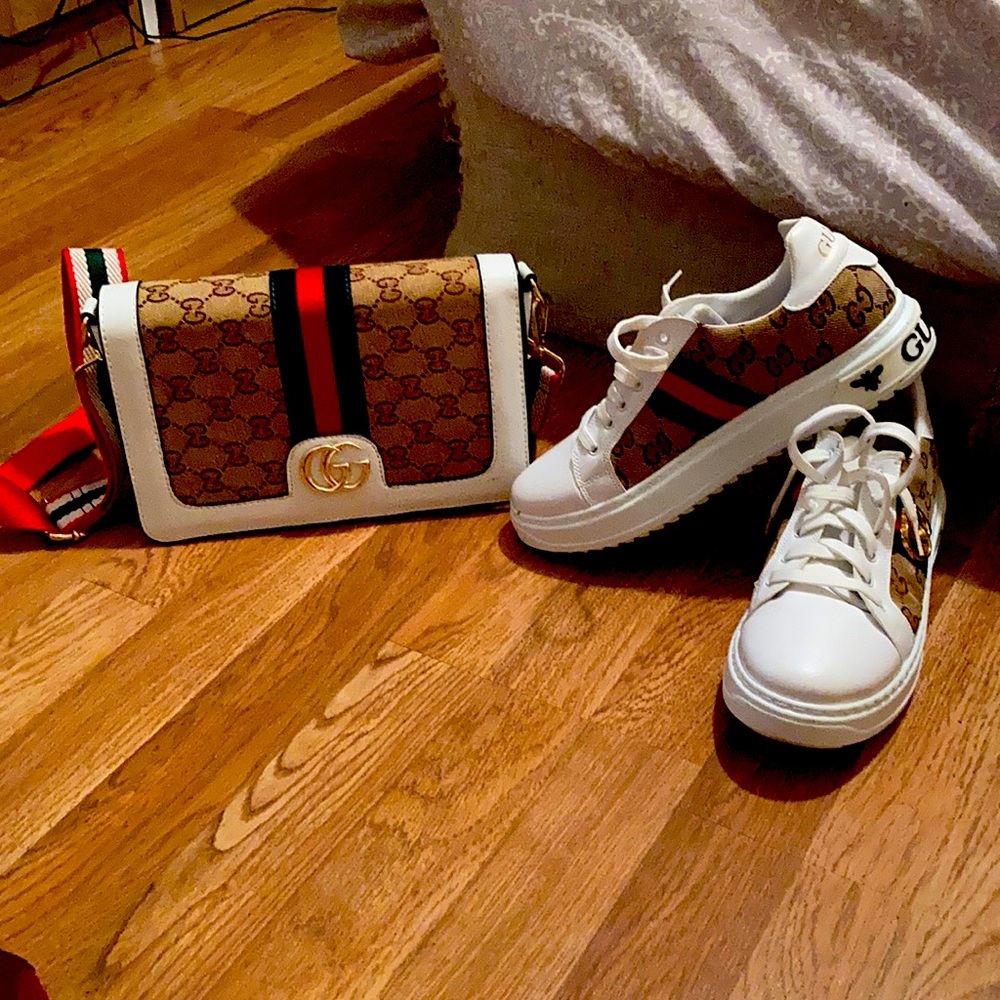 GG shoes and purse